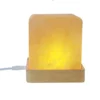 Lampe en Cristal de Sel Himalaya - Lumière d'Ambiance Rechargeable - Pierre de Sel Naturelle - Décoration Zen pour Chambre & Bureau - Image 4