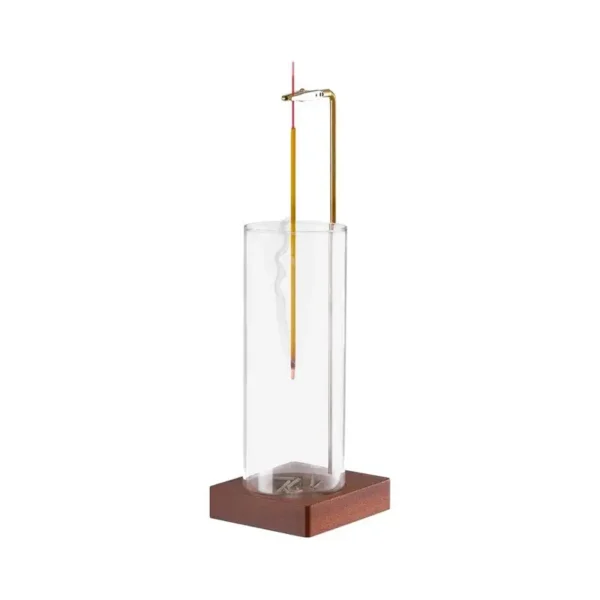 Porte-Encens Japonais en Bois avec Minuterie - Brûleur d'Encens Original Anti-Cendres - Design Zen