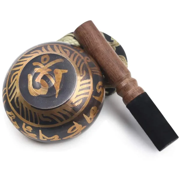 Bol Chantant Tibétain avec Motif Lotus – Idéal pour le Sommeil, la Méditation, la Prière et la Guérison des Chakras - Image 4