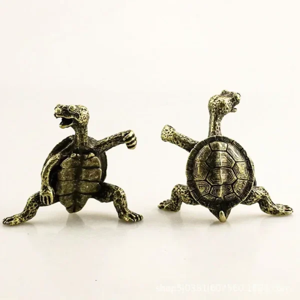 Porte-Encens Tortue Antique en Bronze – Support pour Bâton de Santal, Décoration de Table - Image 4