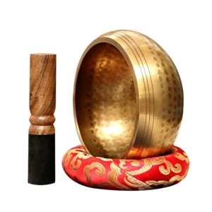 Bol chantant tibétain en laiton fait main pour thérapie sonore et chakras