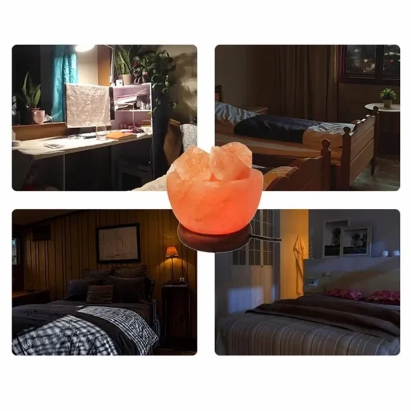 Lampe en sel rose de l’Himalaya éclairante – Décoration zen et purifiante pour la maison