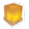Lampe en Cristal de Sel Himalaya - Lumière d'Ambiance Rechargeable - Pierre de Sel Naturelle - Décoration Zen pour Chambre & Bureau - Image 5