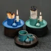 Brûleur Céramique Multifonction 3 en 1 – Porte-Encens, Brûleur Palo Santo, Support de Bougie pour Décoration Maison - Image 2