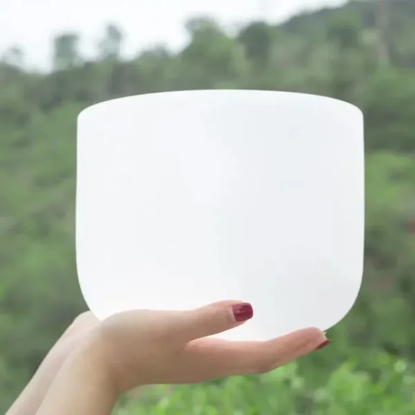 Bol Tibétain en Cristal Quartz 432Hz - Instrument de Sonothérapie pour Yoga et Méditation