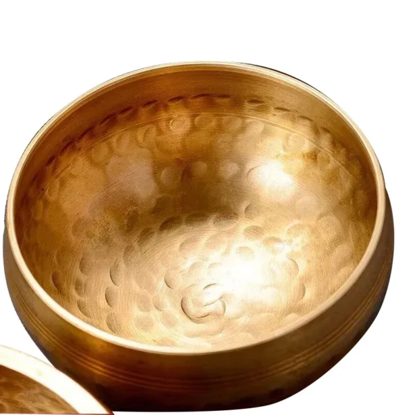Grand bol tibétain chant pour yoga et méditation, fait main en métal et laiton 13 à 20 cm