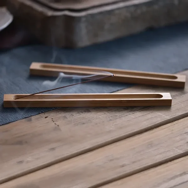 Porte-Encens en Bois pour Encens en Spirale - Brûleur d'Encens Élégant et Naturel - Image 2