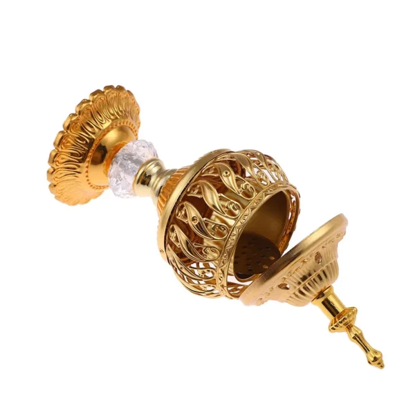 Brule Encens Marocain en Métal Luxe - Support pour Encens Arabes & Cônes - Style Vintage Élégant