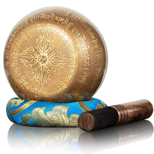 Bol Tibétain 12cm Chakra pour Méditation et Yoga - Bienfaits Spirituels et Relaxation - Image 3