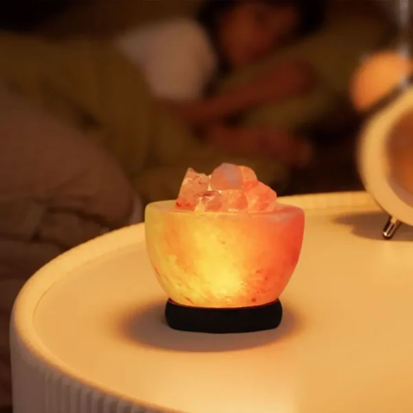 Lampe en sel rose de l’Himalaya éclairante – Décoration zen et purifiante pour la maison